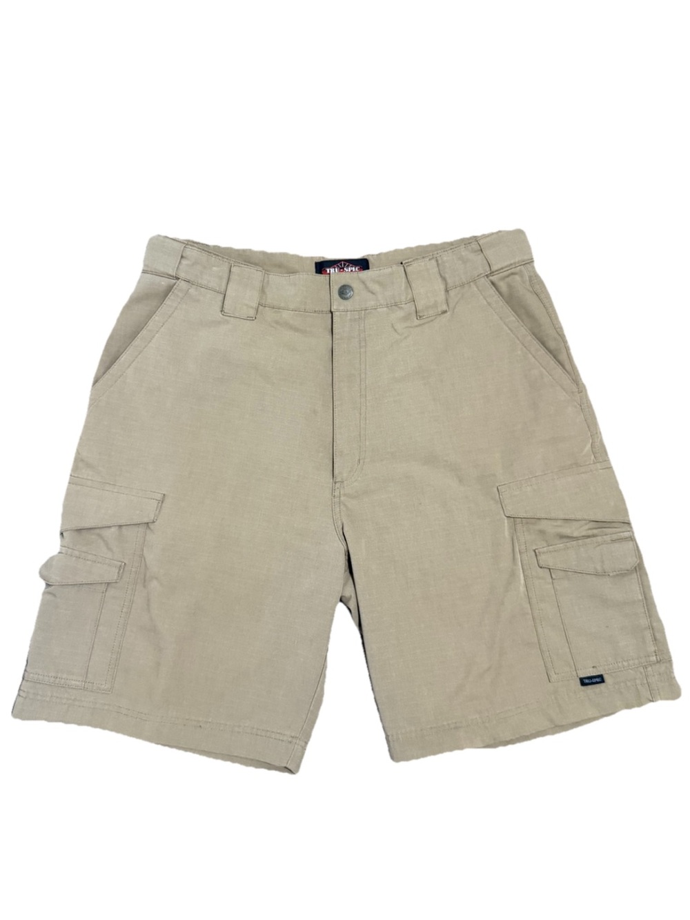 TRU-SPEC Tactical Cargo Shorts Mens 36 Ripstop Khaki Utility Workwear Pockets